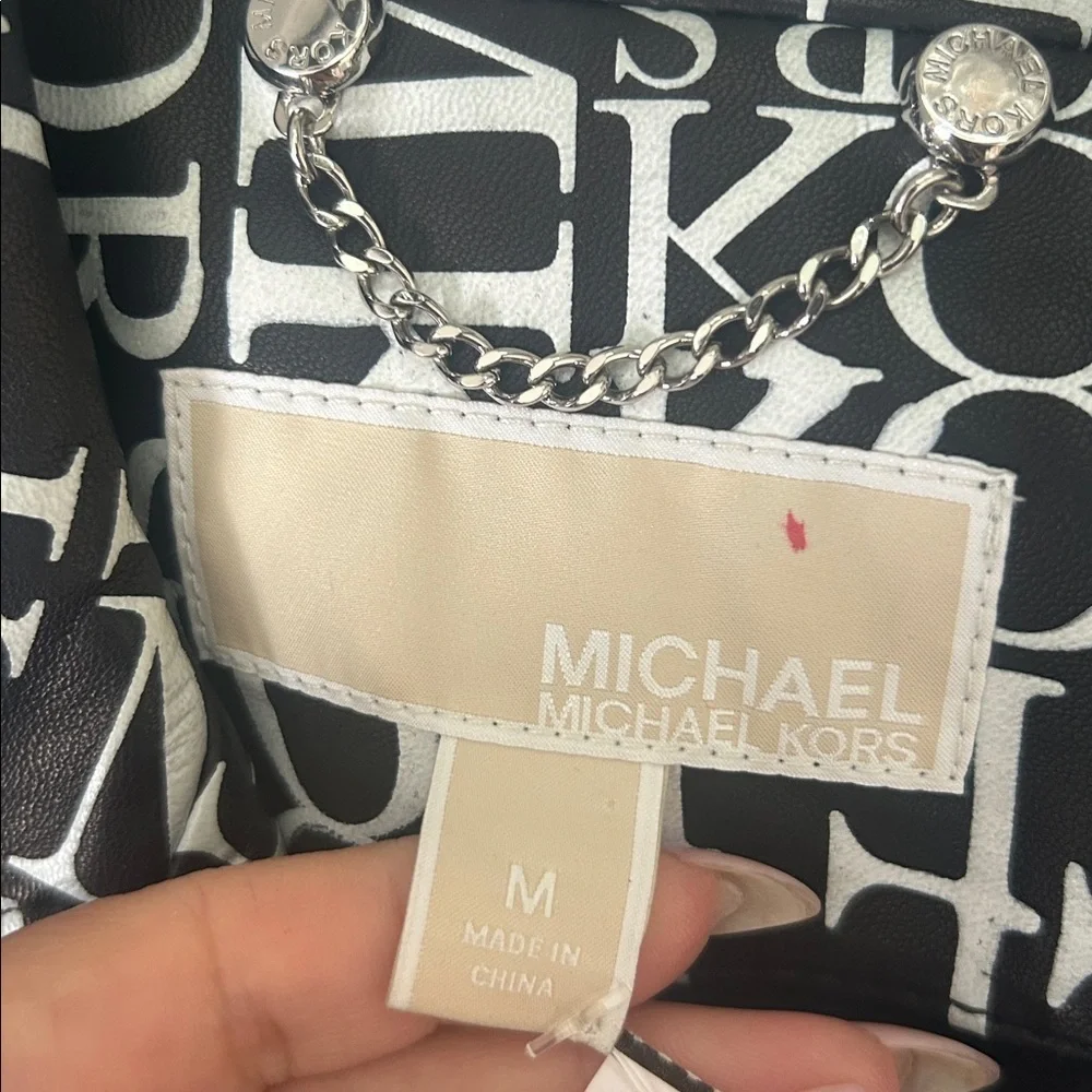 NWOT Michael Kors Monochrome Logo Jacket RARE Sz M